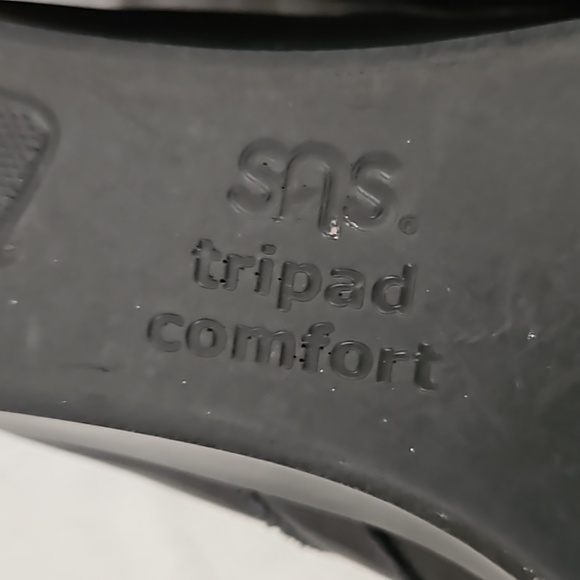 SAS The Dream Moccasin Black Leather Slip On Loafer Size 9.5 - Picture 10 of 11